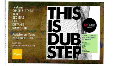 PPOT26 WERBUNG 5X9 DIES IST DUB STEP ALBUM, CHASE & STATUS, JAKES, ZED BIAS