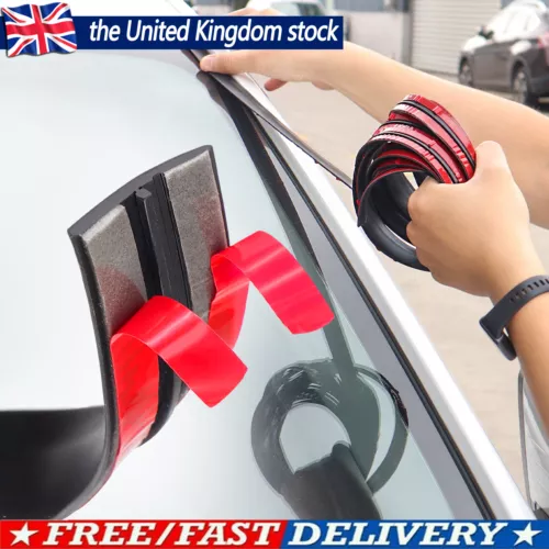 UK 2M Car Windshield Rear Window Roof Seal Noise Insulation Rubber Strip Sticker