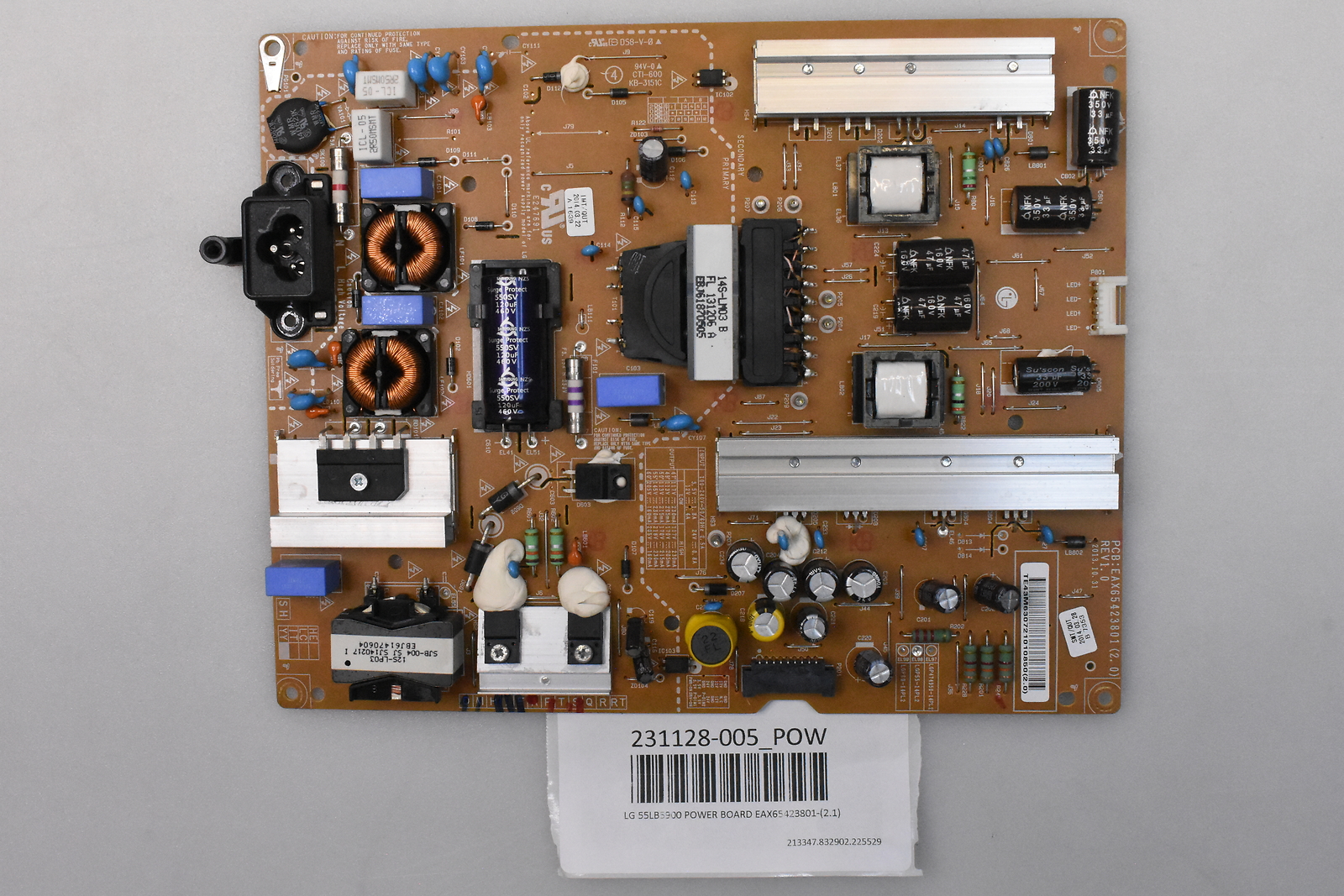 LG 55LB5900 POWER BOARD EAX65423801(2.1) eBay