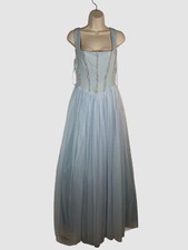 Emerald Sundae Juniors' Women's Blue Beaded Gown Dress Size XL