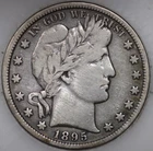 --1895-S Barber Half Dollar 100+ years Old As Shown --