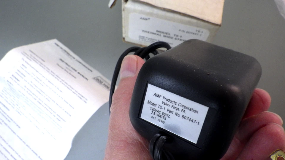 AMP Modelo TS-1 Pelacables Térmicos #607447-1 Herramienta Especializada con Caja/TE Nuevo? Foto 3 de 4