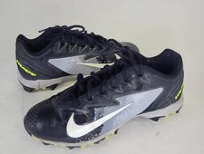 Botines de béisbol Nike para niños Vapor Ultrafly jóvenes 5 negros parte superior baja 856494-017 zapatos
