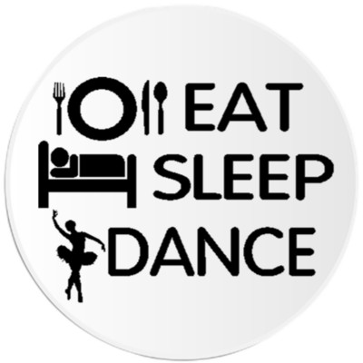 Eat Sleep Dance Mouse Pad - Fun Dancer Text Design For Desk And Computer Use