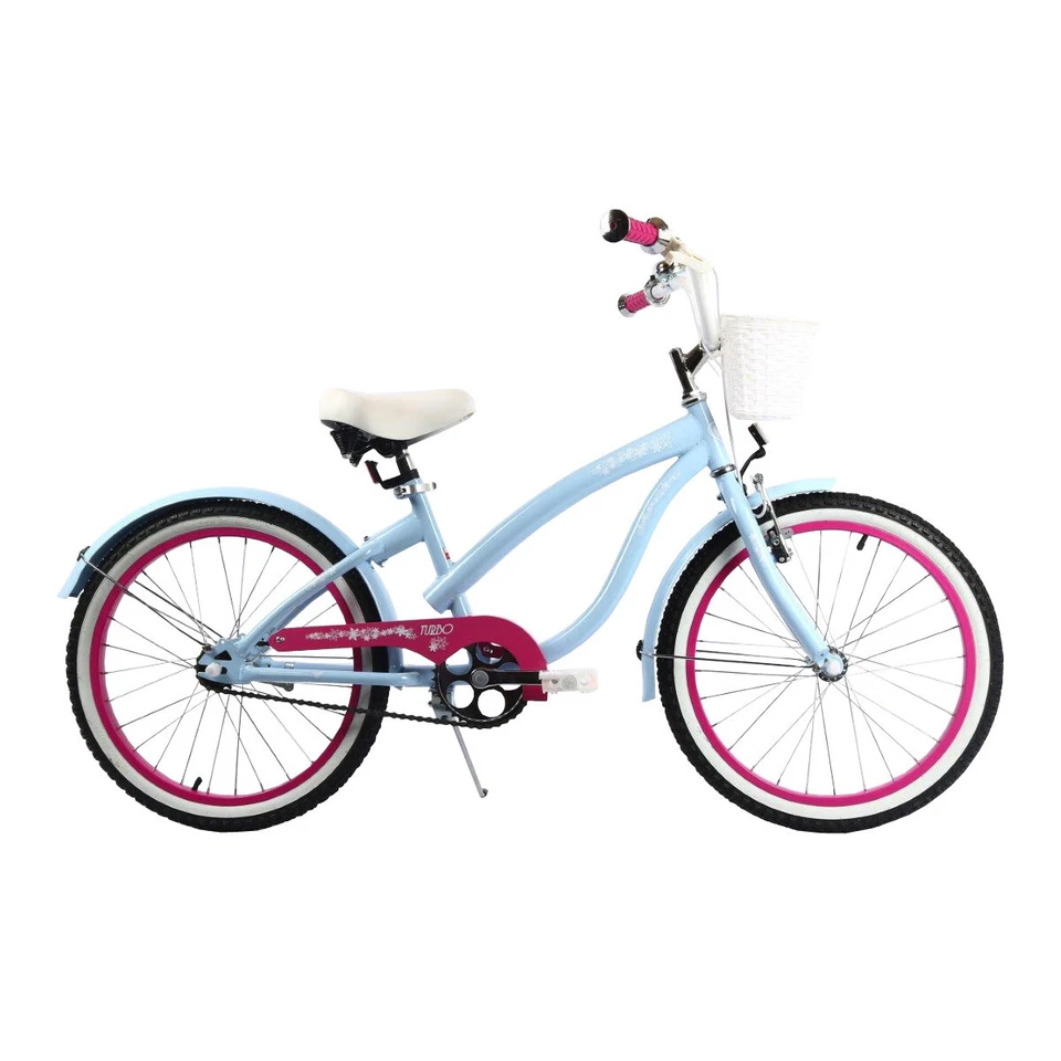 CRUISER 20" Kinderfahrrad Mädchenfahrrad Fahrrad für Mädchen Kinderrad BLAU-ROSA