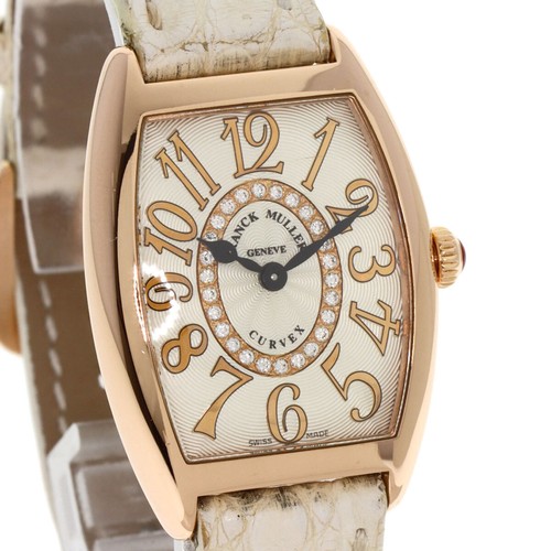 FRANCK MULLER TONNEAU CURVEX Orologi Diamanti a Rilievo 1752QZRELCD1R K18 Rosa G... - Foto 4 di 24