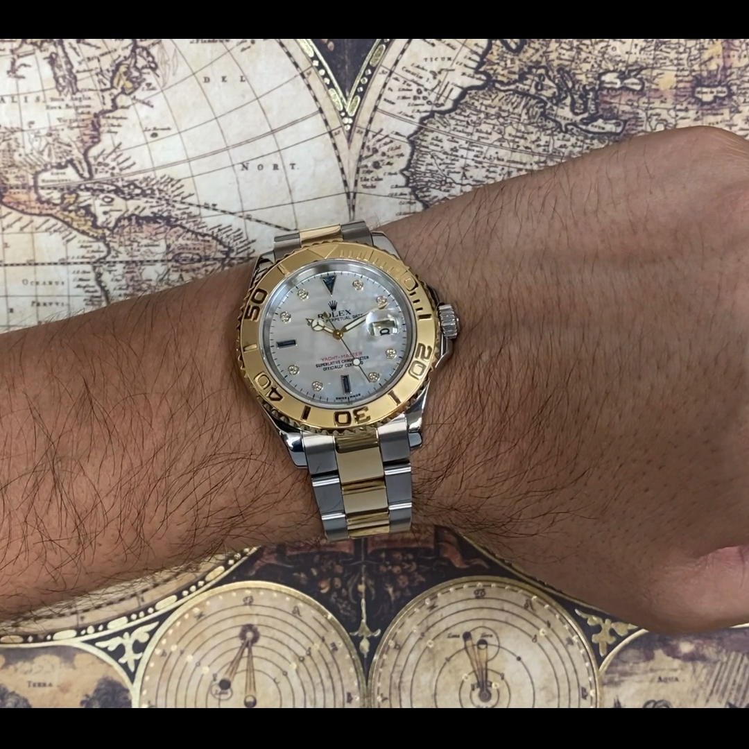 Rolex 16623 On Wrist Rolex Yacht-Master 16623 Two Tone