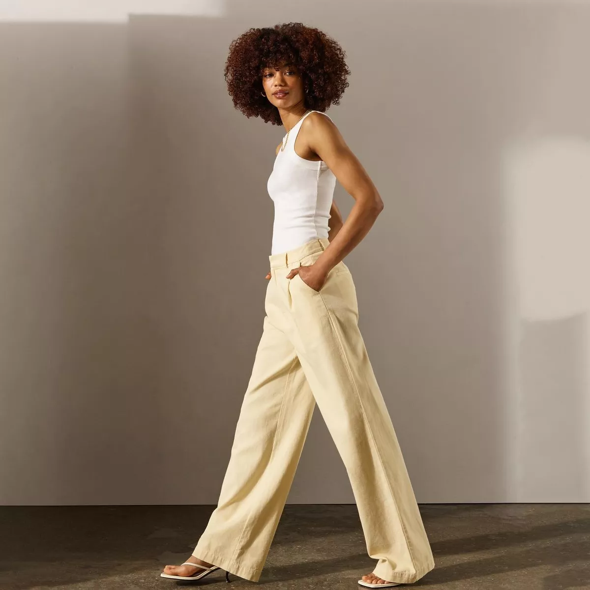 Cotton linen best sale jeans
