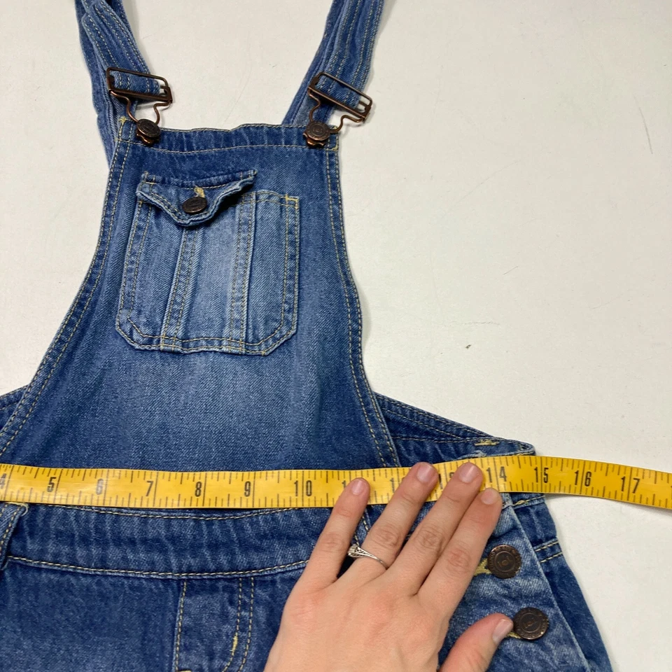 Pantalones Cortos De Colección Denim Para Mujer XS Azul Jean Babero Pantalones Cortos LEI Y2K Pantalones Cortos Foto 2 de 4