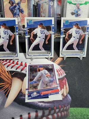 Dustin May Rookie Lot 2020 Donruss Optic Rated Rookie Plus The Rookies Dodgers