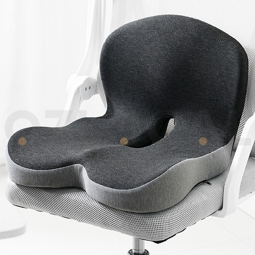 Memory Foam Seat Back Cushion Ergonomic Back and Lumbar Support Sciatica Relief - Picture 10 of 15