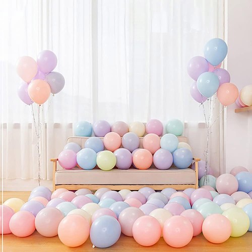 100er Pack Pastell Latex Ballons Makkaron Süßigkeiten viele Farben Party 5""/10""/12"" Alle - Bild 1 von 12