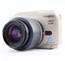 NEAR MINT MINOLTA VECTIS S-100 Gold SLR APS camera w/ Lens 28-56mm f/4-5.6 Japan