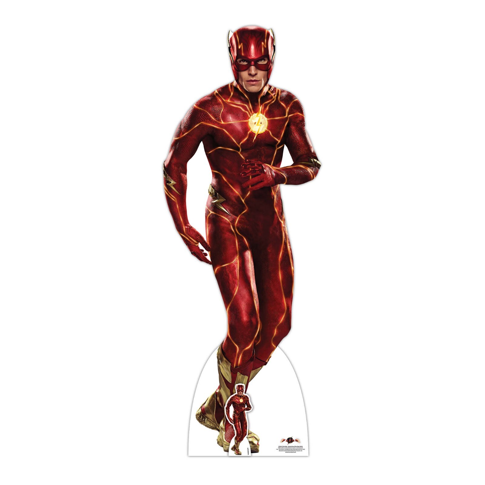 The Flash Ezra Miller Action Lifesize Cardboard Cutout with Free Mini Standee