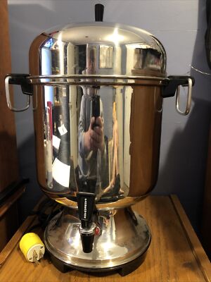 Farberware 155C Automatic Percolator 18-55 Cup Hot Perk Coffee Urn Vintage  USA
