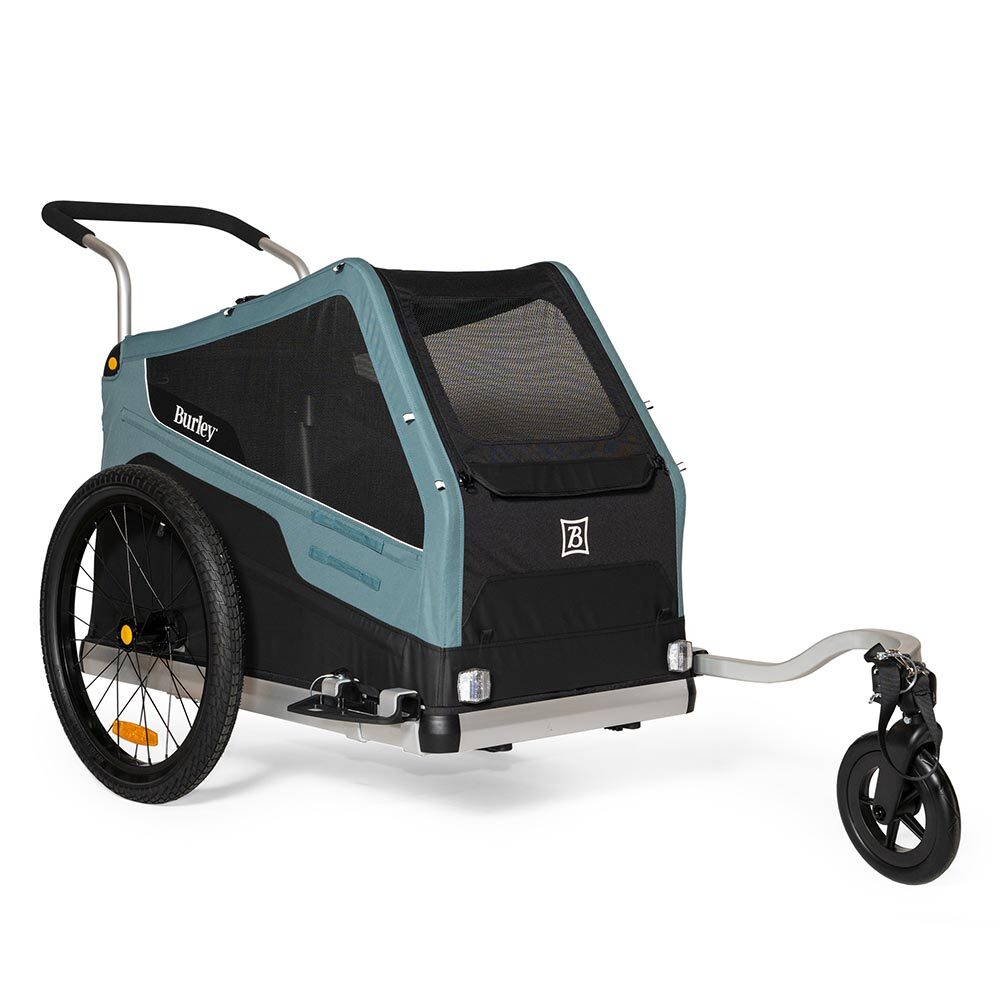 Burley Bike Trailer - Bark Ranger Bicycle Pet Trailer / Stroller - Blue