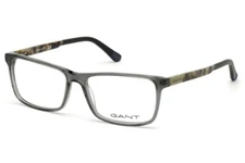 GANT GA3201 020 Grey Crystal Plastic Optical Eyeglasses Frame 55-16-145 3201 RX