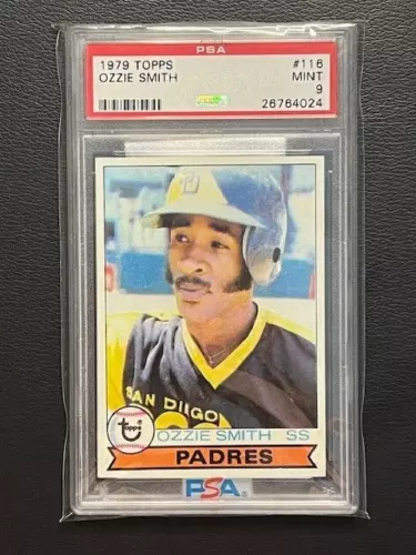 1979 TOPPS BASEBALL OZZIE SMITH RC  PSA 9  MINT #116 SAN DIEGO PADRES