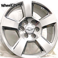 20 Polished Oe 5806 Replica Wheels Fits 2021 Chevy Tahoe Silverado 6x5.5 27