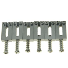 Set of 6 Stainless Steel Electric Guitar Bridge Saddles for Strat Tele