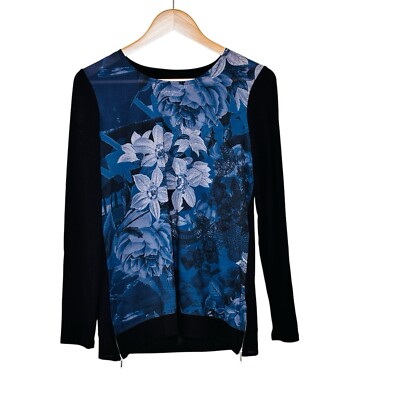 Desigual Y2K Boho Top Womens Size S Floral Art to Wear Edgy Maximalist