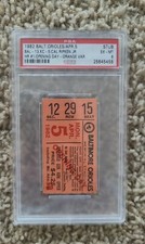 CAL RIPKEN JR 1982 Opening Day Ticket Stub 1st Career HR ORIOLES HOF PSA EX-MT 6