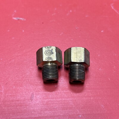 Buy HongBoW 2 Pcs/Pack Brass Pipe Fitting Adapter Reducer 1/2 NPT Male x 3/4 NPT Female npt Pipe
