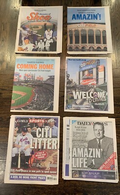 Lot of 6 (six) New York Mets Headlines/Special Inserts