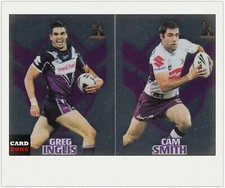 2009 SELECT NRL STICKERS FOIL STICKERS PAIR-SMITH + INGLIS-STORM