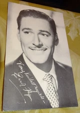 1946 Errol Flynn Warner Bros. Postcard