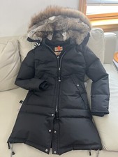 Women’s Parajumpers Black Down Filled Fur Lined Hooded Jacket- Size Xs