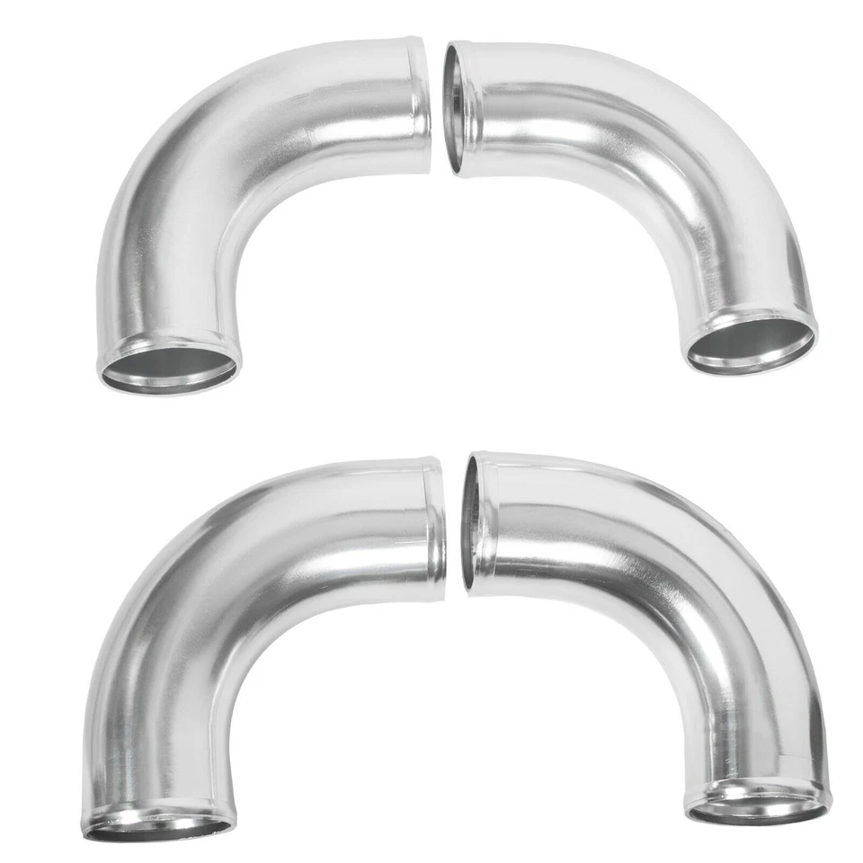 12pcs Universal 3" Inch Aluminum Intercooler Piping Kit w/Coupler and T-Clamps - Image 4 of 4