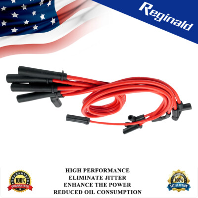 7X Red Spark Plug Wires For Chevy GMC Jimmy Safari Sonoma 1996-07 V6 4.3L 5X1192