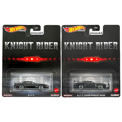 Hot Wheels - Knight Rider Doppelpack - K.I.T.T & K.I.T.T Super Pursuit Mode 1:64
