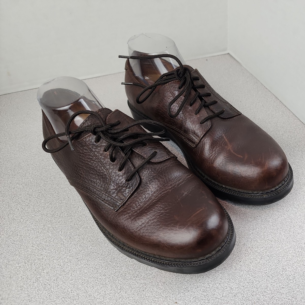 St. Johns Bay Mens Oxford Dress Shoes Brown Lace Up 9 M 