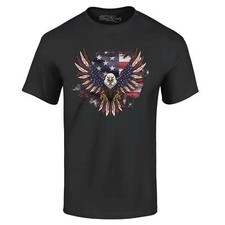 American Bald Eagle USA Flag T-shirt 4th of July Shirts