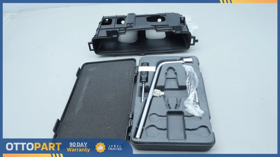 1998-2000 LEXUS LS400 Trunk Lid Spare Tire Tool Instrument Jack Holder Case OEM - Image 2 of 3