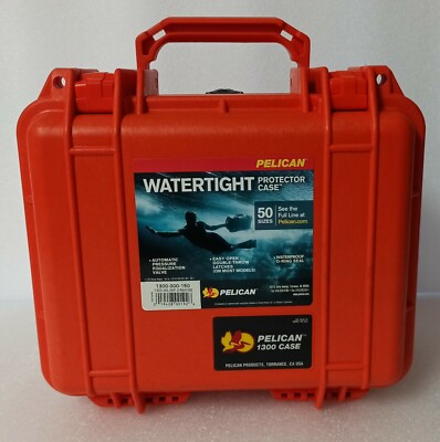 Pelican 1300 Case w/Foam (Orange) 1300-000-150 Qt 2