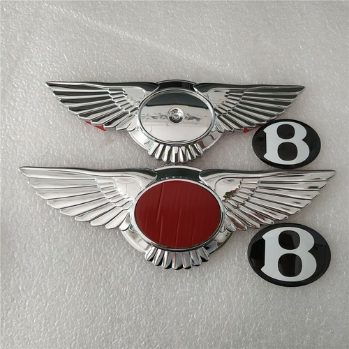 For Bentley Continental GT/C Flying Spur Front Rear Grille Wing Badge Kit Modify - Picture 6 of 6