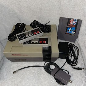 Complete Nintendo Original  Console - Mario Duck Hunt Cartridge- No NES Gun