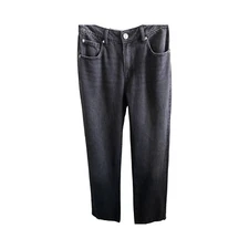Garage Denim Pantalon Slouchy Jean Cinder Black Size 6 Machine Washable NWT