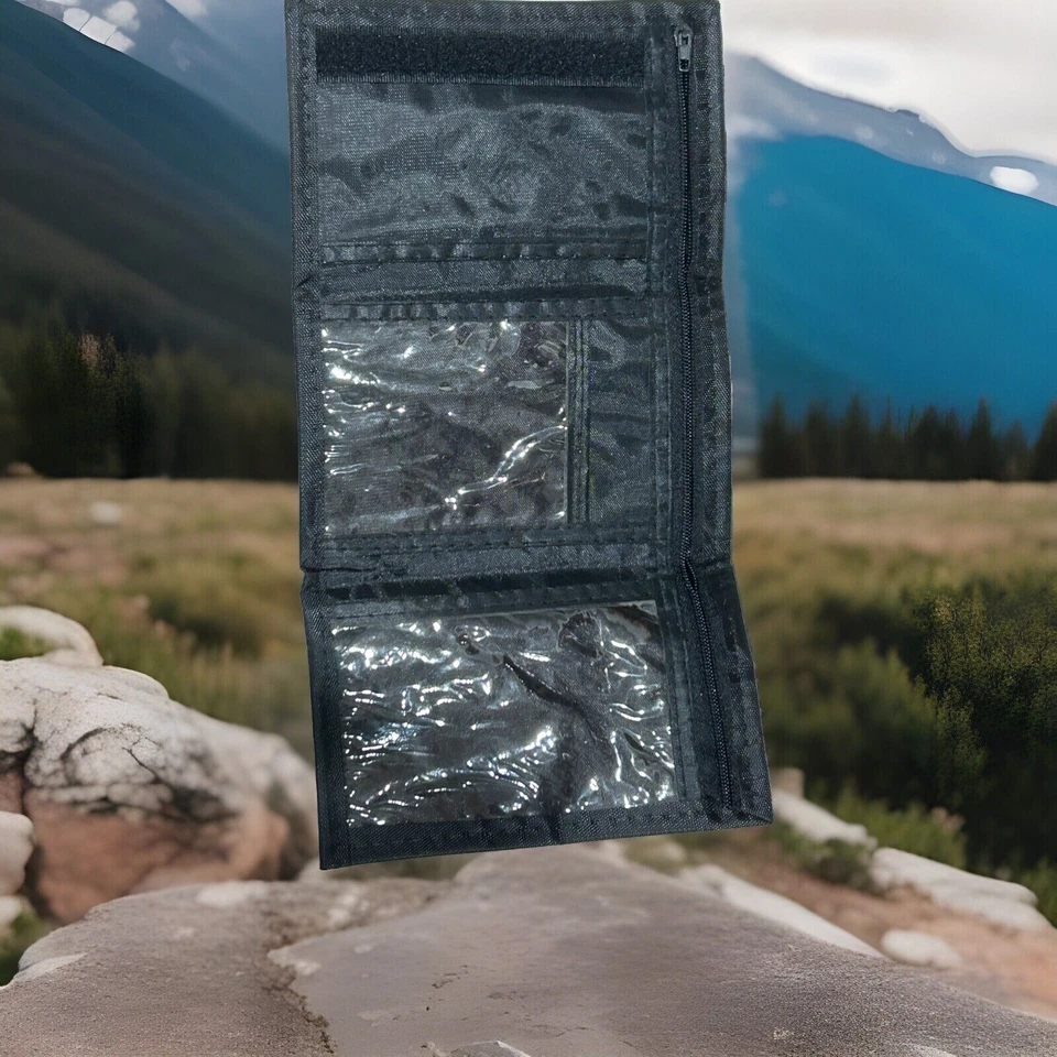 Ultra Thin Wallet With Secure Strap And Zipper For Cash Both Lightweight/Thin - Image 3 of 3