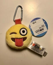 I LOVE EMOJI SOFT KEY RING NWT