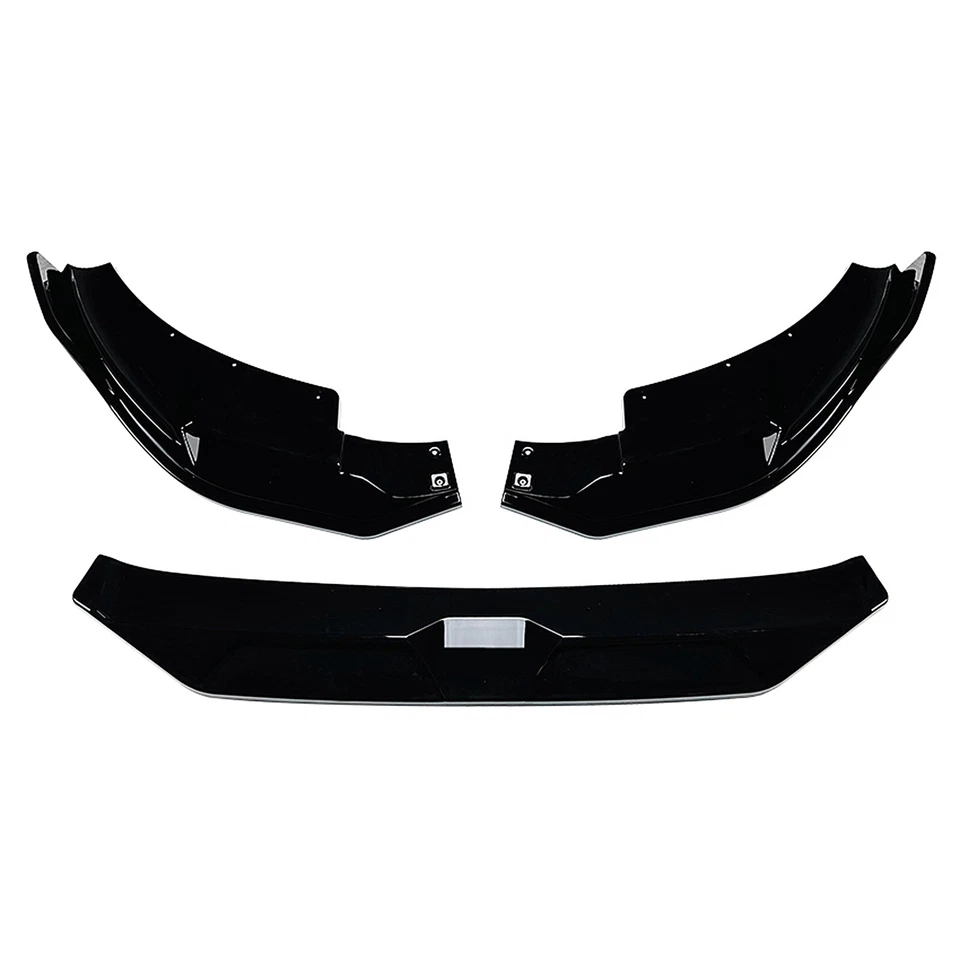 1Set Front Bumper Spoiler Lip Kit For BMW F97 X3M F98 X4M 2022-2024 Gloss Black Foto 3 de 4