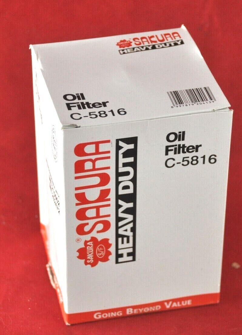 Sakura Oil Filter C-5816  Mitsubishi ME215002 / ME202472 Spin-on with Drain