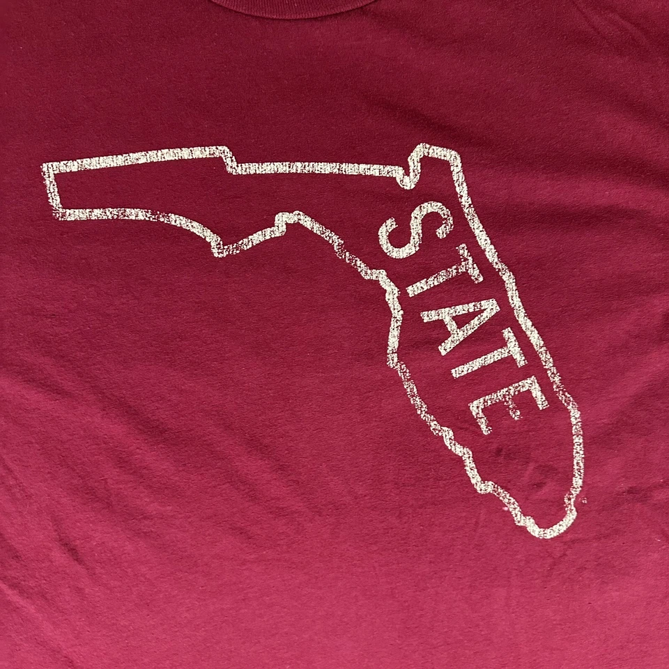 The Original Retro Brand Florida State Seminoles Shirt Mens Medium Red Football - Image 3 of 4
