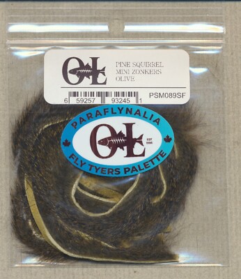 Pine Squirrel Mini Zonkers (2 ft) - olive PSM089SF