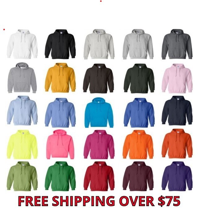 Gildan Men's Fleece Hooded Pullover Sweatshirt 18500 S-5XL Soft Warm Hoodie  New - כרית לי - כרית הריון והנקה הטובה בישראל