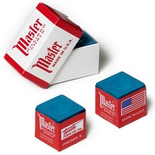 MASTER Pool cue Billiard Premium Quality CHALK Blue - 2 pcs - AUTHORIZED DEALER