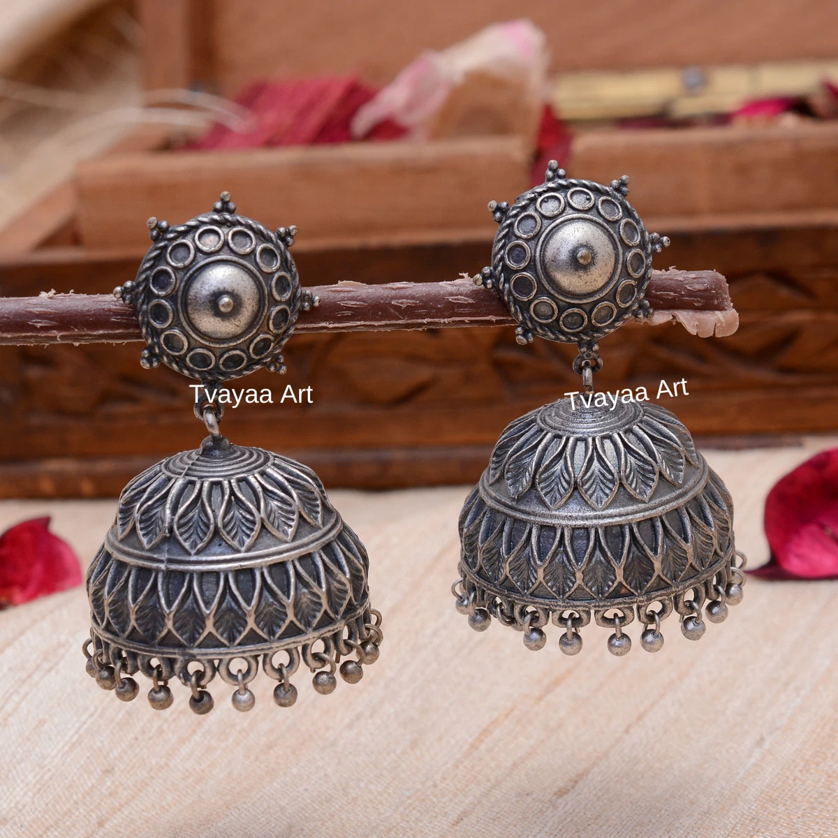 Earrings jhumka hotsell silver